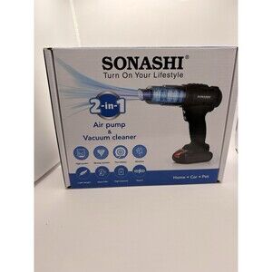 2 in 1 Car Vacuum Cleaner Tire Inflator and Portable Air Pump High-Power Suction